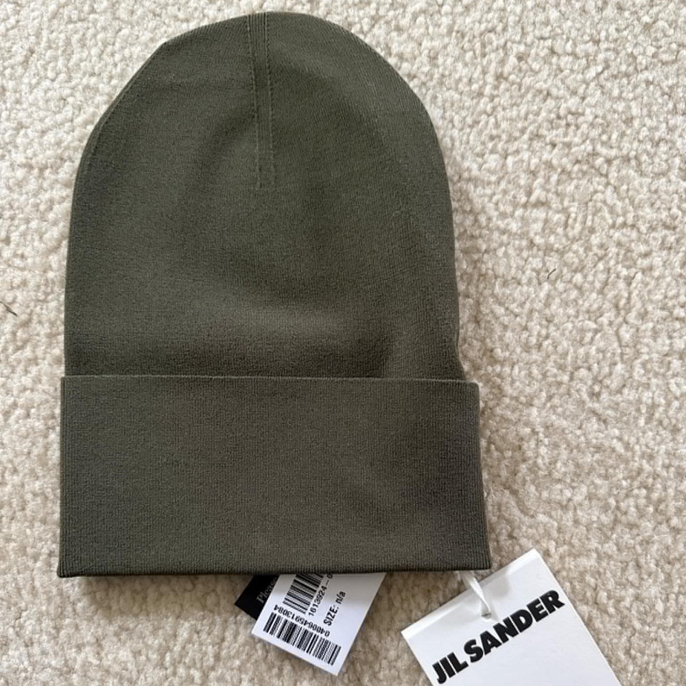 NWT Jil Sander turn-up ribbed bucket hat